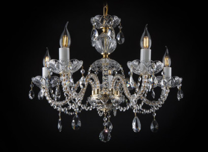 -Lámpara de techo de cristal de luces brillantes de Bohemia