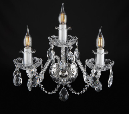 -Cristal de vidrio lámpara de pared candelabro iluminación sala de estar Elite Bohemia