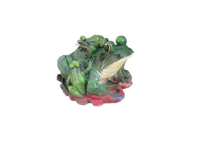 escultura abstracta de rana decorativa figura estatua de plástico de 33cm.