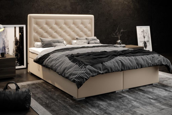 Chesterfield Cama de muelles Box Hotel Doble de lujo Camas tapizadas Función de caja