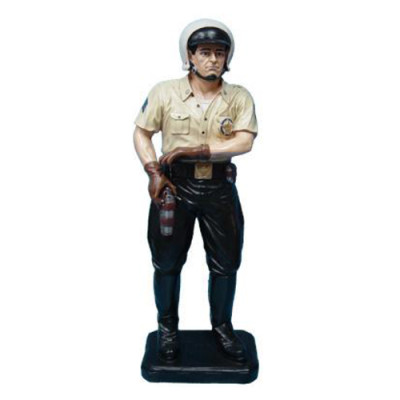 Tienda de decoración Estatua de un policía de carretera de 105 cm Estatua de Estados Unidos Figura Escultura Figuras