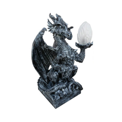 Figura decorativa LÁMPARA estatua de dragón escultura 75cm Figuras Esculturas Nuevo WG2020 N2