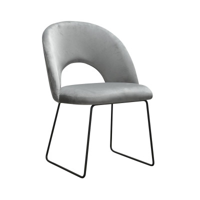 Diseño de silla de sala de espera, asientos de silla de práctica de sala de estar, sillas de comedor de tela acolchada.