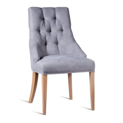 Chesterfield silla de diseño tapizada sillas de tela lujo sillón comedor
