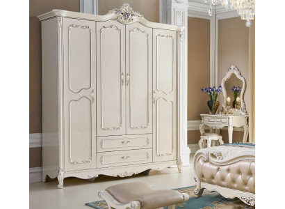 Estilo antiguo clásico armario de madera guardarropa dormitorio barroco.
