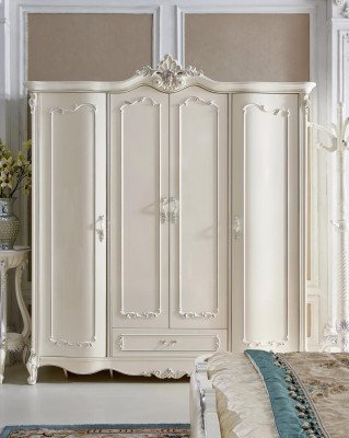 Estilo antiguo clásico Armario de madera maciza Armario de madera guardarropa armarios Barroco