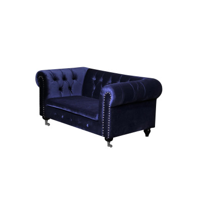 Barroco sofá cama - Chesterfield tela de 2 plazas en cuero textil jvmoebel ®