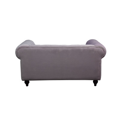 Chesterfield 2-Sitzer Sofá clásico de lujo barroco rococó Textil Cuero Coche