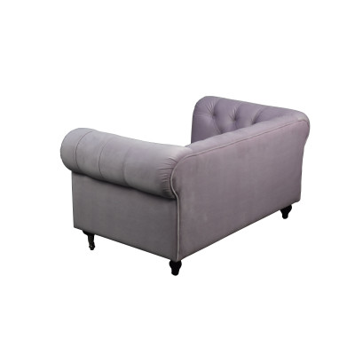 Chesterfield 2-Sitzer Sofá clásico de lujo barroco rococó Textil Cuero Coche