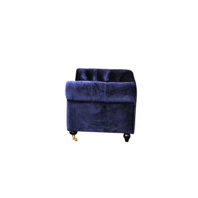 Sofá de cuero jvmoebel ® - Diseño de sofá de dos plazas en negro