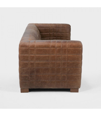 Chesterfield 3 plazas Sofá de lujo en tela de cuero Sofás de diseñador nuevos