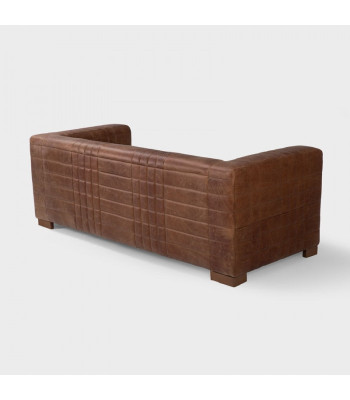 Chesterfield 3 plazas Sofá de lujo en tela de cuero Sofás de diseñador nuevos