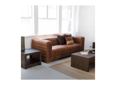 Chesterfield 3 plazas Sofá de lujo en tela de cuero Sofás de diseñador nuevos