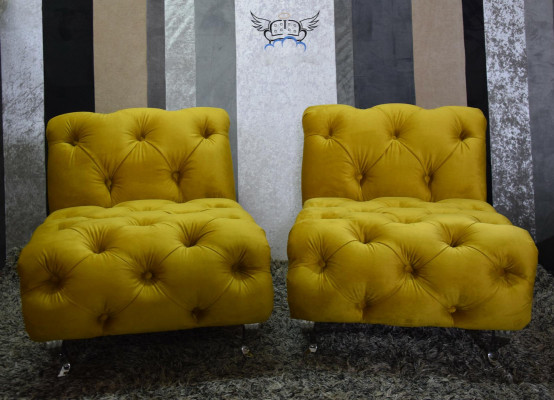 Chesterfield Hotel cama doble de cuero dormitorio tapizado camas de lujo 200x200cm.