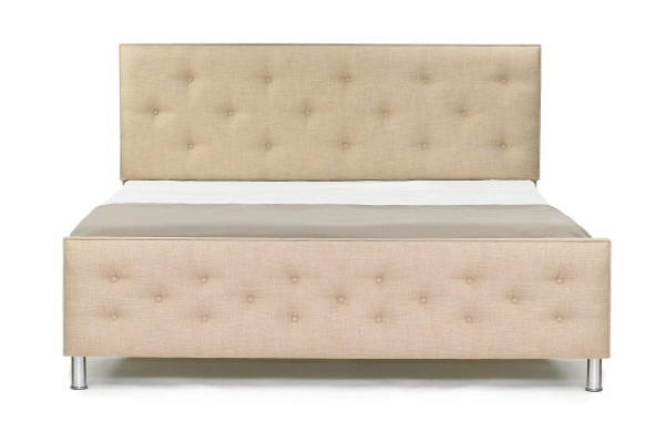 Cama Chesterfield Cama tapizada de lujo Doble Dormitorio Cama de diseño Nuevas camas