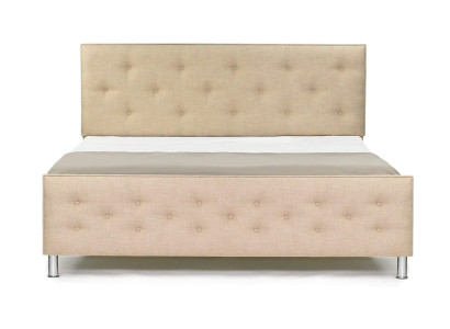 Cama Chesterfield Cama tapizada de lujo Doble Dormitorio Cama de diseño Nuevas camas