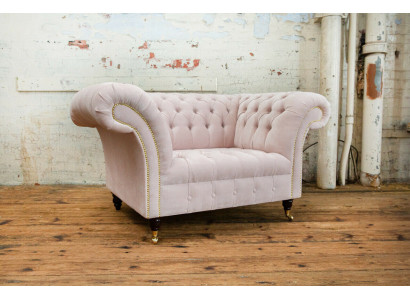 Chesterfield sillón sofá de televisión 1 plaza sofá tela sofás tapizados nuevos textiles