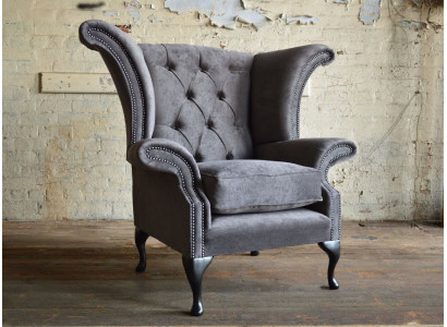 Chesterfield sillón Sofá de televisión de 1 plaza Sofá de tela Tapicería de tela