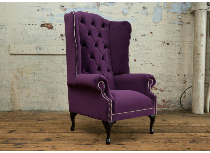 Sofá tipo Chesterfield, sillón, sofá tapizado de diseño de lujo en tela Orejas Sofá