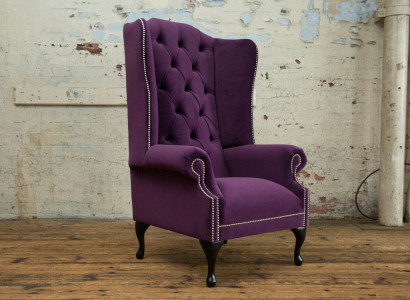 Sofá tipo Chesterfield, sillón, sofá tapizado de diseño de lujo en tela Orejas Sofá