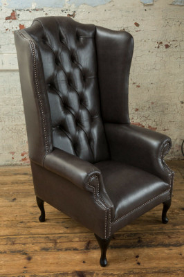 Chesterfield sillón individual de orejas sofá sofá relax tapizado terciopelo cuero tela