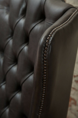 Chesterfield sillón individual de orejas sofá sofá relax tapizado terciopelo cuero tela