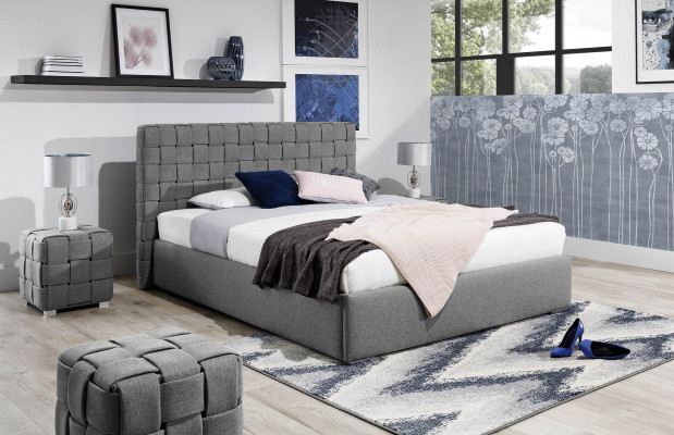 Cama acolchada de diseño de lujo doble para hoteles de matrimonio, habitación de descanso nueva de 200x200cm.