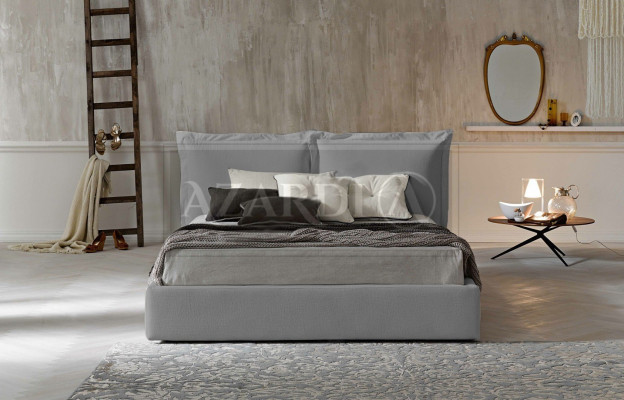 Cama Acolchada de Diseño de Lujo para Hotel Doble 180x200cm Habitación de Dormir en Cuero Nuevo