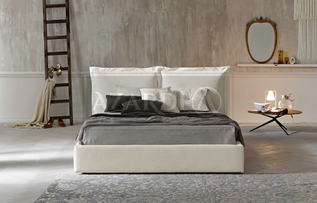 Cama Acolchada de Diseño de Lujo para Hotel Doble 180x200cm Habitación de Dormir en Cuero Nuevo