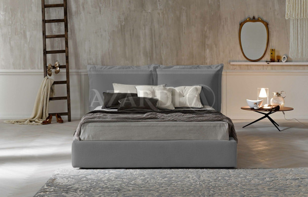 Cama Acolchada de Diseño de Lujo para Hotel Doble 180x200cm Habitación de Dormir en Cuero Nuevo