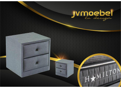 Diseño de mesita de noche de tela acolchada Muebles Mesitas de noche Consolas Dormitorio Tela