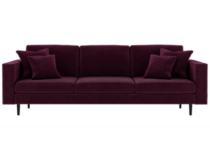 Tela de sofás de salón en color vino bordó italiano de muebles de diseño.