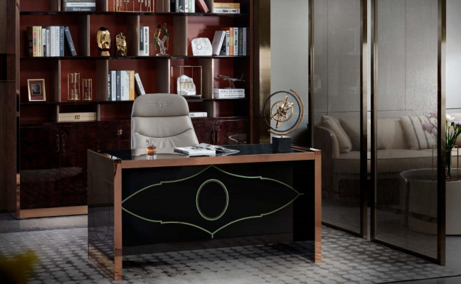 Silla de oficina de cuero beige acero inoxidable muebles de oficina de lujo sala de estar nueva