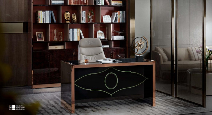 Silla de oficina de cuero beige acero inoxidable muebles de oficina de lujo sala de estar nueva