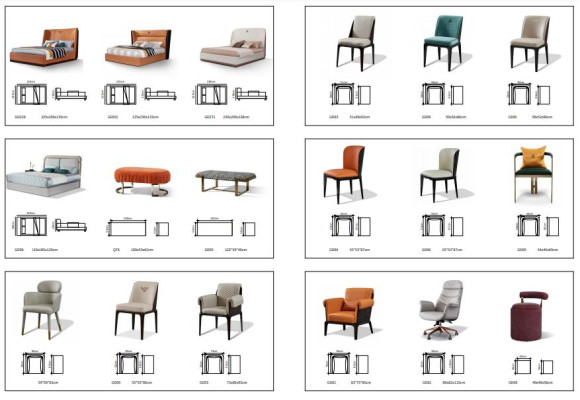 Taburete Azul Textil Dormitorio Nuevo Muebles de Diseño Moderno Creativo Lujo Tela Nuevo