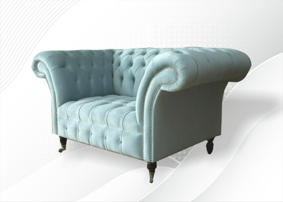 Chesterfield Sessel Diseño Sofá Sofá Sofás Tela Muebles Nuevos
