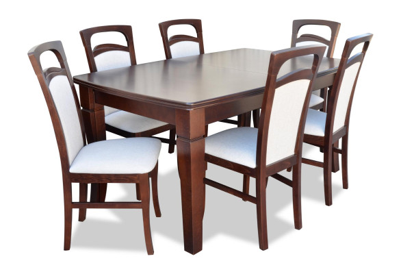 Mesa de comedor Conjunto de comedor Silla Grupo Mesa 6 Diseño de sillas 7 piezas Grupos