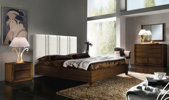 Cama Cama doble Moderna Estructura de cama Camas Dobles Marco de cama Acolchado Diseño Nuevo