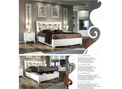 Estructuras de cama Cama Cama doble Camas Acolchado Madera Diseñador Doble Marco de cama blanco