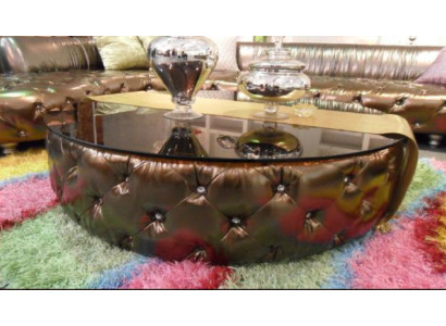 Mesa de centro Chesterfield salón de lujo Mesa de café de madera moderna