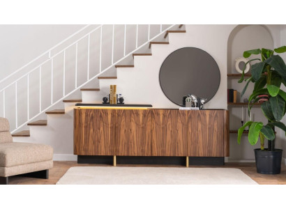 Aparador buffet armario armario de madera marrón cómoda muebles