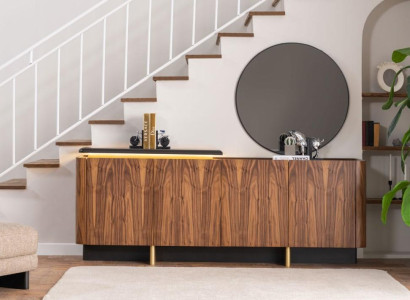 Aparador buffet armario armario de madera marrón cómoda muebles