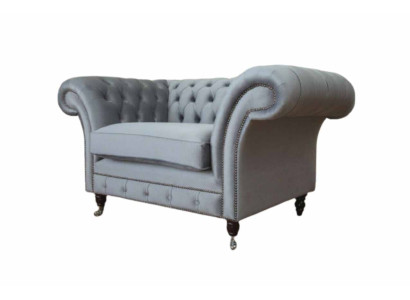 Sillón Chesterfield de tela sofá tela sofás sofás sofás lounge gris