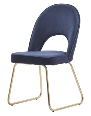 Comedor azul 6 sillas de madera sillones de lujo juego de muebles de sala de estar 6 piezas. Nuevo