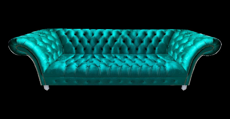 Chesterfield Lujo Moderno Sofá de tres plazas Sofá Diseñador Sala de estar Nuevo