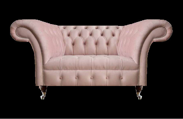 Chesterfield rosa sofá de dos plazas Salón Lujo Muebles Tapizados Sofá