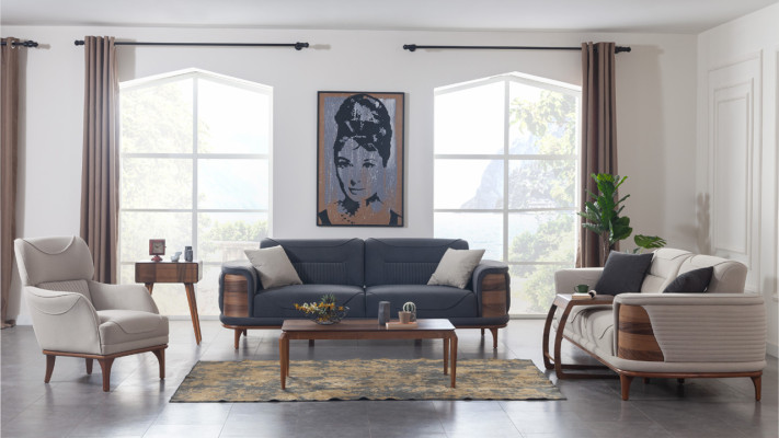 Sofás de tres plazas de lujo para tu sala de estar - muebles cómodos.