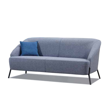 Conjunto de sofás gris azul diseñador moderno de 2 plazas sillón