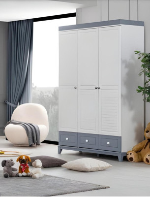Juego de habitación infantil Armario moderno Cómoda Muebles de madera Dormitorio Nuevo