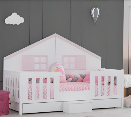 Set de habitación infantil Moderno Cama Multicolor Armario Cómoda Nuevo